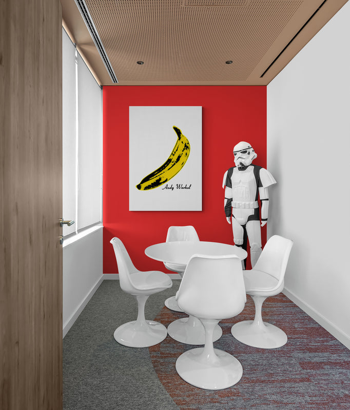 Quadro pop art, quadri d' autore, stampa su tela, Banana Andy Warhol. –