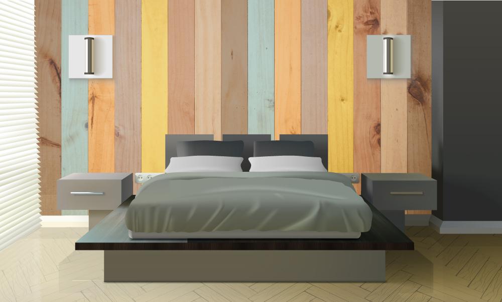 Carta da parati effetto legno. Righe colorful stripes wood style design. - G Factory Design di Gaipa Dario - P.Iva 03547280838