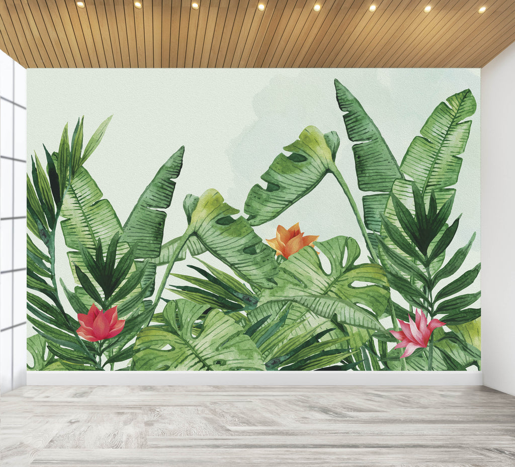 Carta da parati "Panama". Design floreale tropicale. - G Factory Design di Gaipa Dario - P.Iva 03547280838