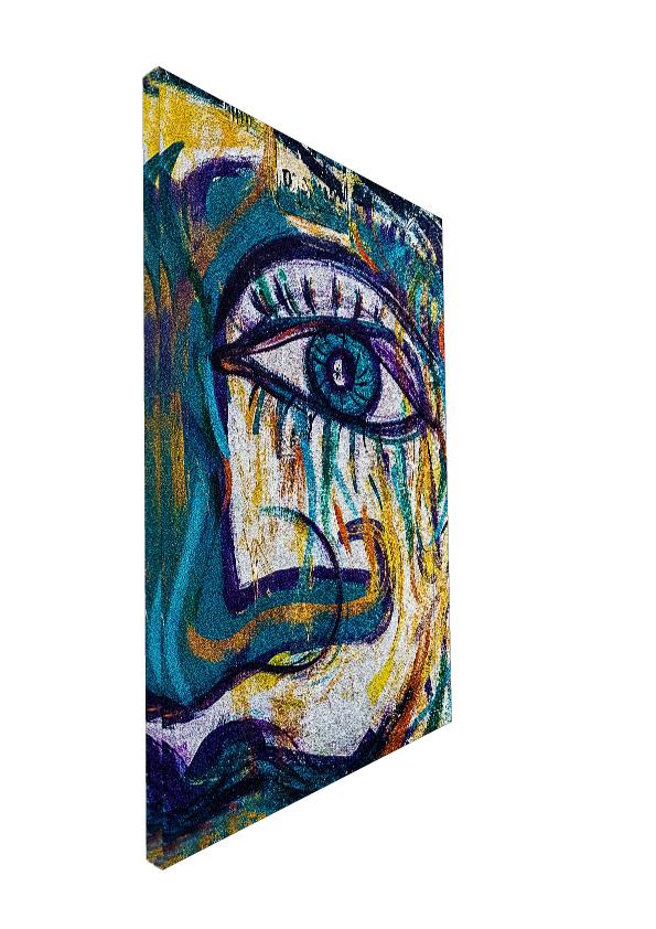 Quadro su tela 60 x 40 cm. "Eye you". Arte astratta. Colorful design. - G Factory Design di Gaipa Dario - P.Iva 03547280838