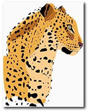 Quadro su tela, 50 x 65 cm. Leopardo Stilizzato. Animalieur print, contemporary design. - G Factory Design di Gaipa Dario - P.Iva 03547280838