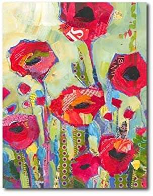 Quadro su tela, Papaveri 70 x 90 cm. Modern poppies. - G Factory Design di Gaipa Dario - P.Iva 03547280838