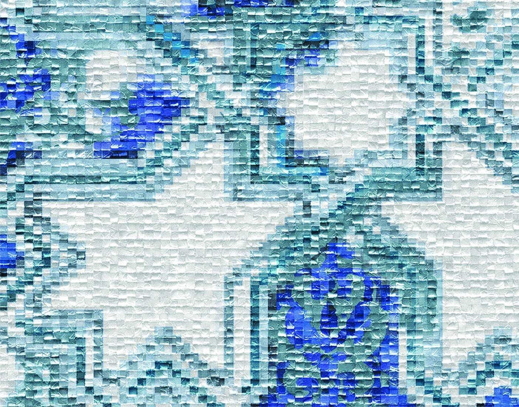 Carta da parati "Blu shades" effetto mosaico. Sicilian design. - G Factory Design di Gaipa Dario - P.Iva 03547280838