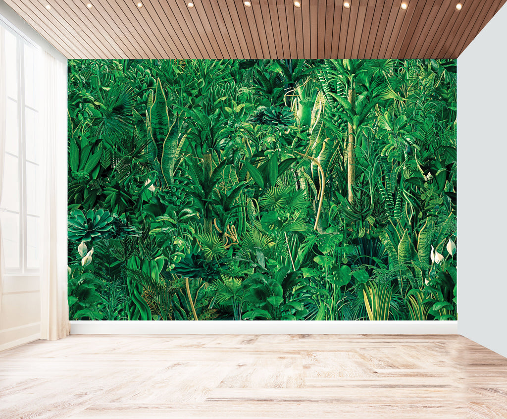 Carta da parati "Jungle". Realistic Leaves HD Quality. - G Factory Design di Gaipa Dario - P.Iva 03547280838